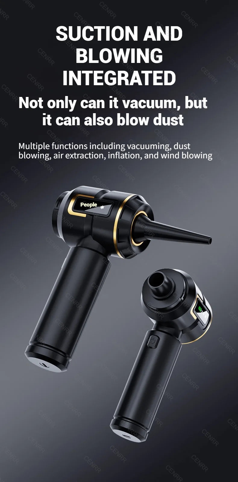 Mini Car Vacuum Cleaner Strong Scution Cordless 998000PA Powerful Wireless Car Cleaner HandHeld Portable Vacuum Cleaner for Car