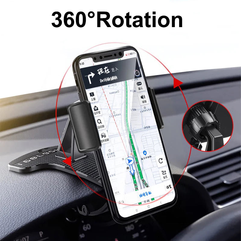 Car Holder For Phone Car Dashboard Clip Mount Mobile Cell Stand Smartphone GPS Support For iPhone 12 11 Xiaomi Redmi Huawei