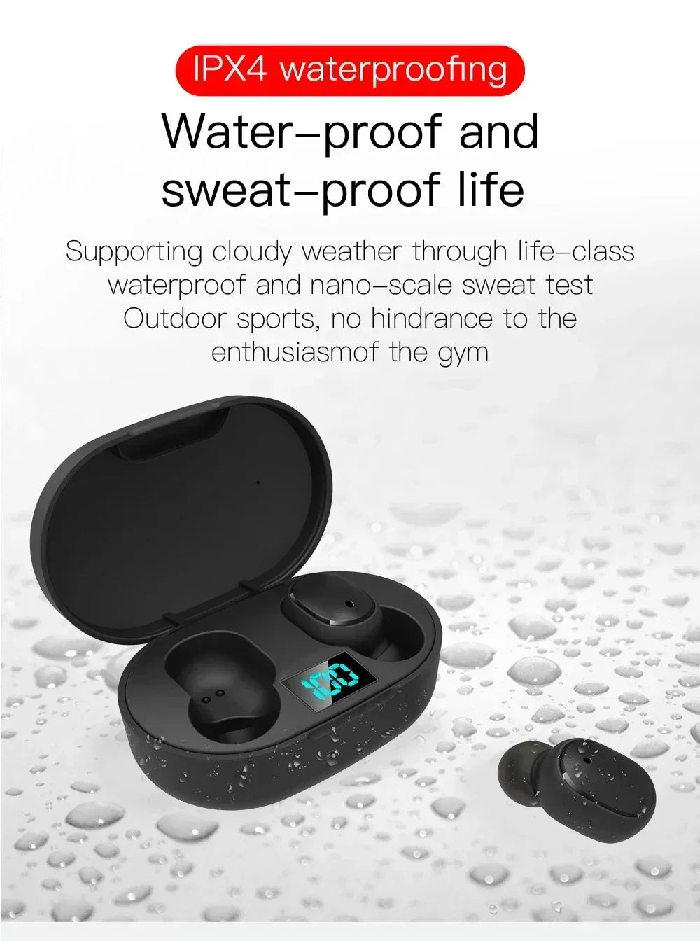 Wireless Bluetooth Earphones TWS Fone Bluetooth Headset Wireless Earbuds Noise Cancelling Earphones With Mic LED Display