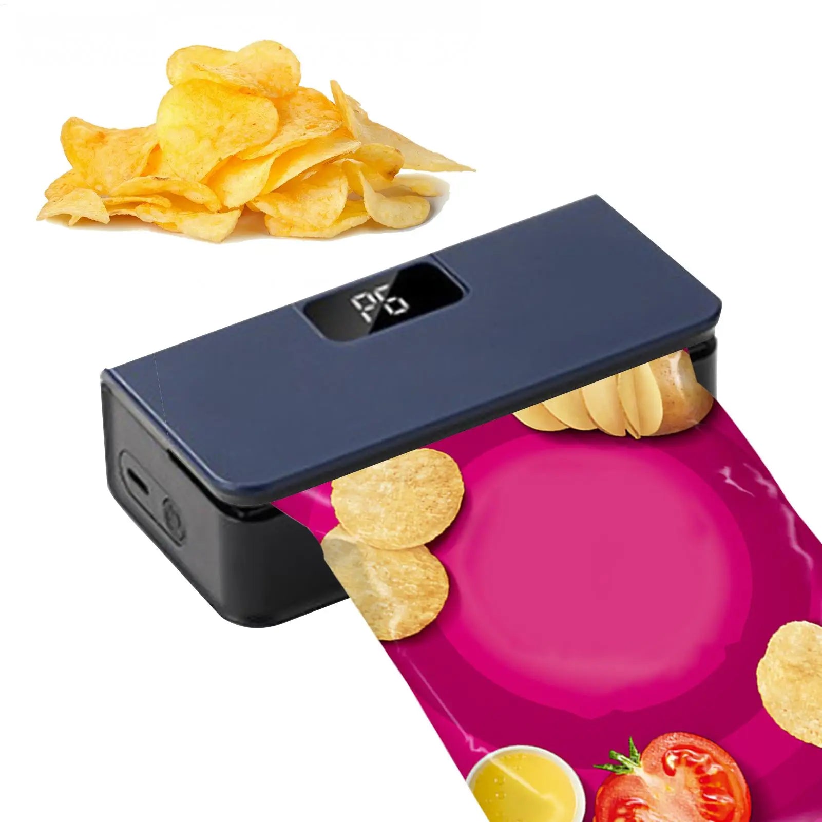 Bag Sealer Mini Plastic Bags Sealer 6-Mode Rechargeable Packaging thermal Sealing Machine Portable Home Food Storage Bag Sealer