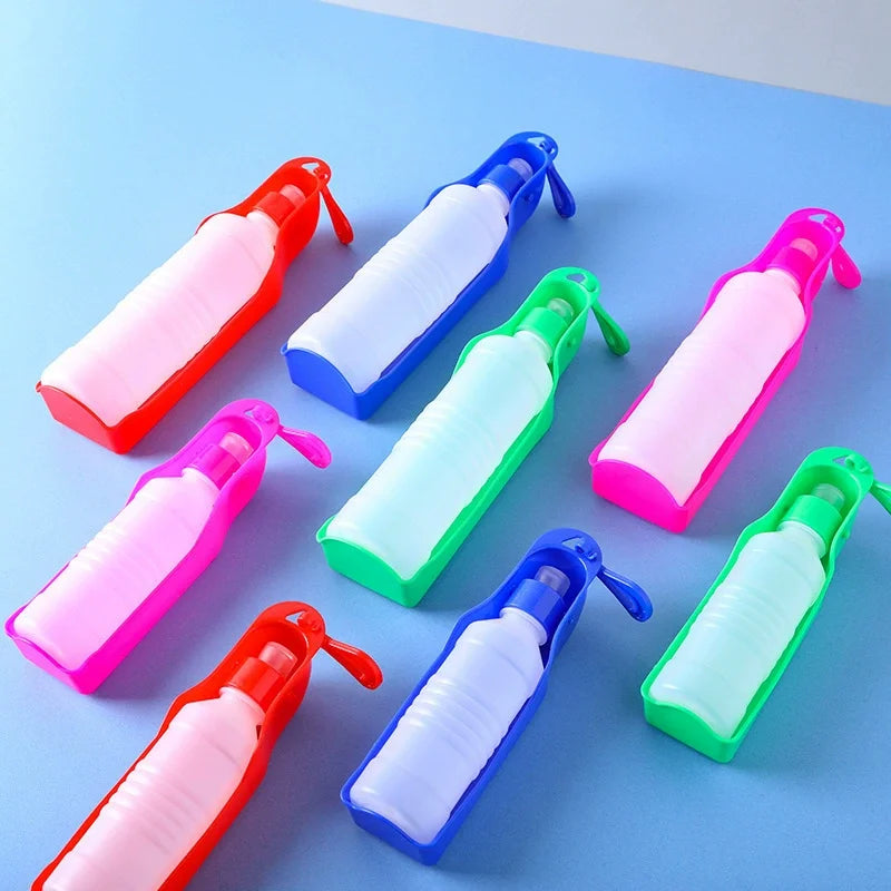 Outdoor Portable Pet Water Bottle Foldable Leakproof Travel Water Dispenser Feeding Cup For Dogs Cats Walking Hiking Supplies