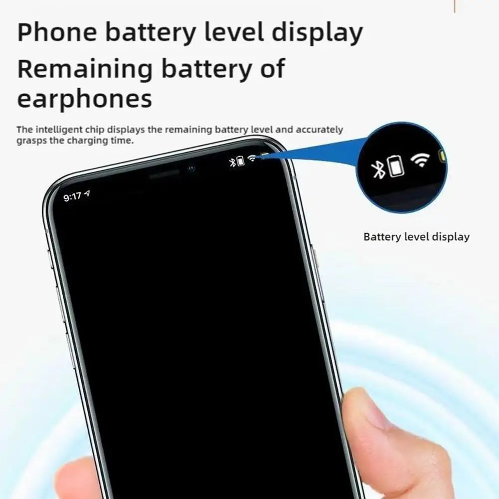 Bluetooth 5.2 Wireless Headset Single Ear-Hook Earplugs Ultra Long Battery Life Business Earphone Mobile Phone Headphone Earbuds