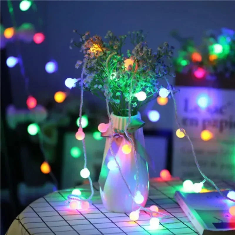 USB/Battery Power LED String Lights Globe String Lights Outdoor Waterproof Lamp Garden Wedding Ball Fairy Lights Christmas Decor