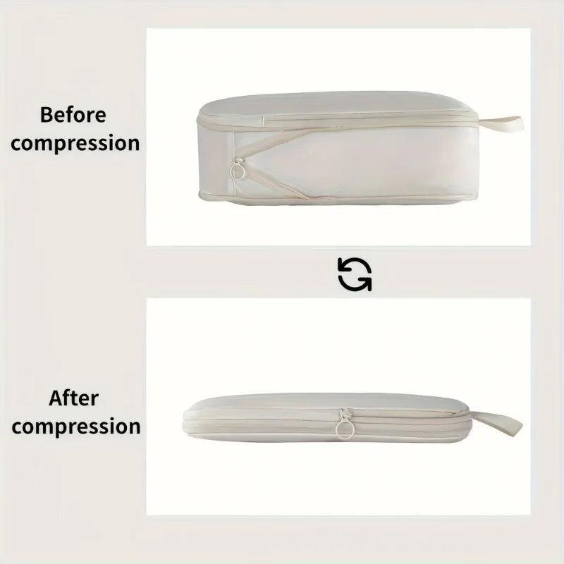Lightweight Polyester Packing Cubes,6-Piece Organizer Set-Effortless Compression,Saves Room for Souvenirs,Perfect for Long Trips