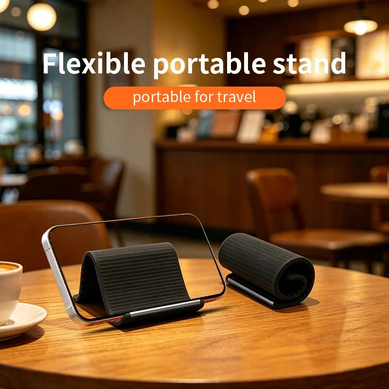 Portable Foldable Silicone Phone Stand Flexible and Can Be Bent Into Any Shape Multi-angle Adjustable Phone Stand