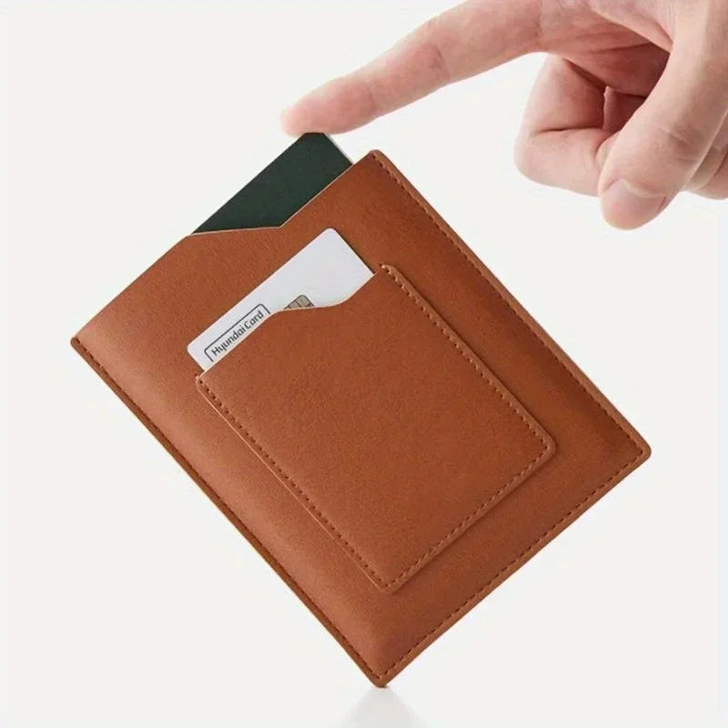 PU passport holder, travel document card holder, air ticket, train ticket storage holder, portable document holder, card holder