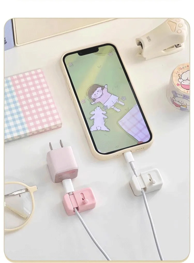 Desktop Cable Organizer – For Phone Chargers, Data Cables; Wire Management, Routing, Securing, Storage & Bundling Clips