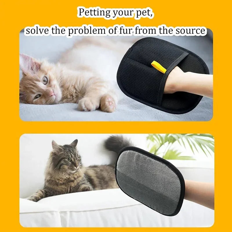 Pet Hair Remover Portable Washable Clothes Hair Dehairing Gloves Pet Cleaning Products Pet Accessories