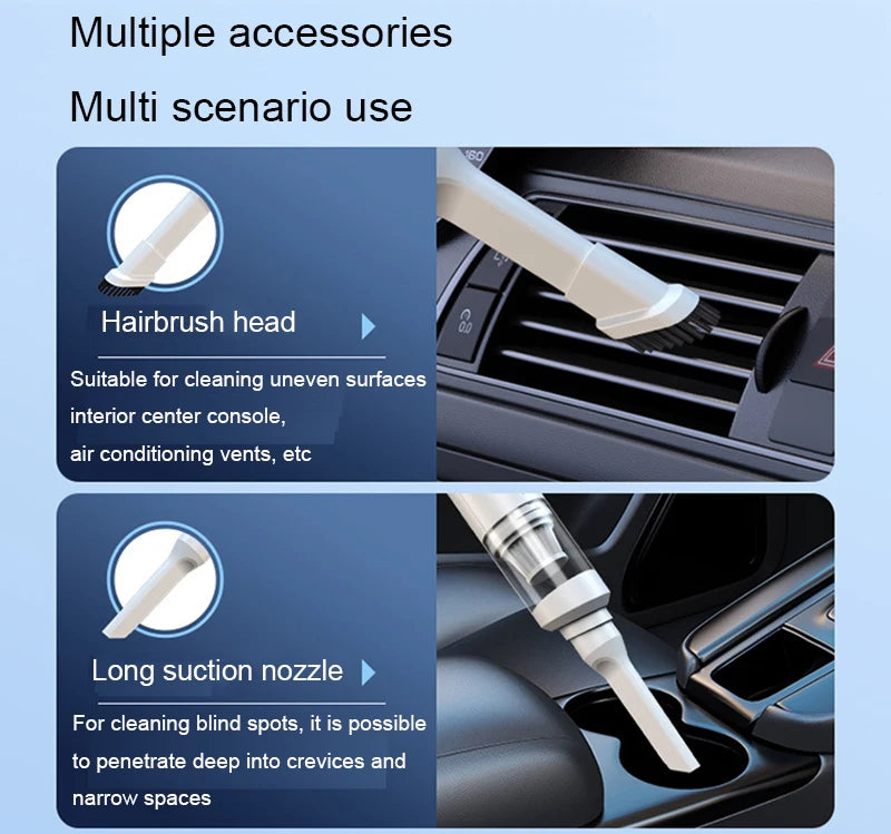 Portable Car Vacuum Cleaner Mini Handheld Wireless Cleaning Machine Home Auto Supplies 19000Pa Brushless motor vacuum cleaner