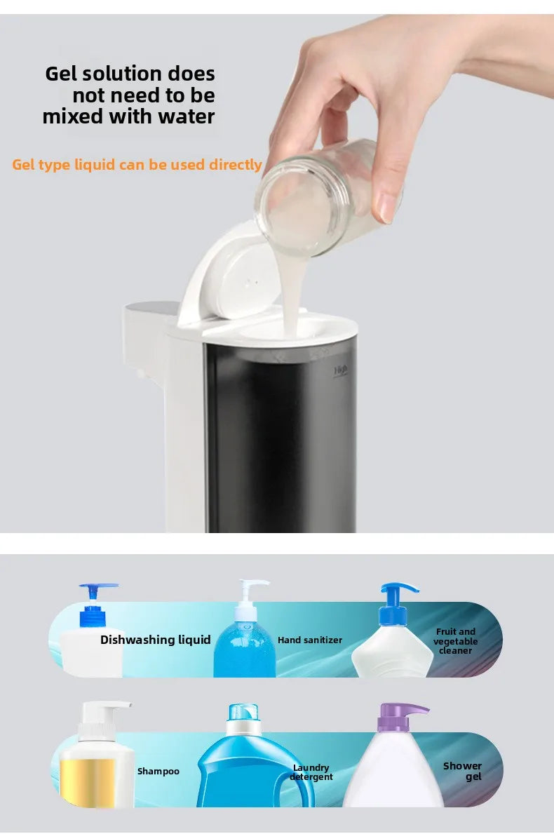 Automatic Sensor Dispenser Hand Sanitizer Dispenser Kitchen Soap Dispenser Wall-mounted Hand Sanitizer Soap Feeder