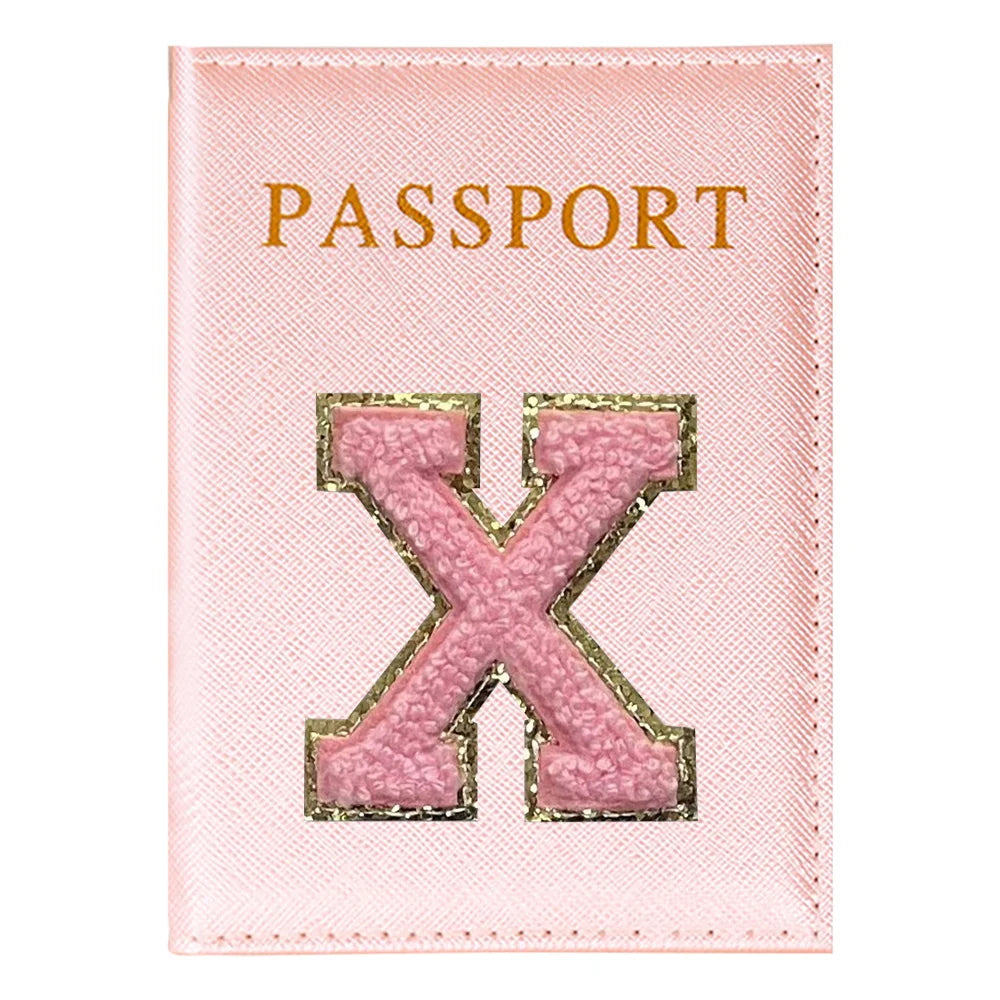 Portapasaporte Rosa con Diseño Aviones — Funda PU para Viajeras