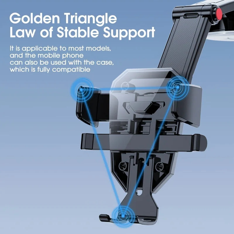 Car Phone Holder Universal  Stand Suction Cup Mount Foldable Adjustable for Cell Phone Mobile Support