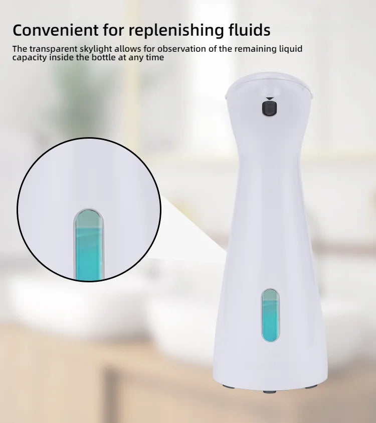 Fully Automatic Sensor Soap Dispenser 200ML High Quality Dispenser Waterproof for Kitchen Bathroom Washroom Handpiece