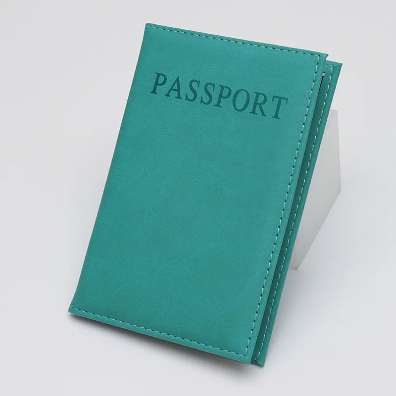 High Quality English PU Leather Passport Covers Document Cover Travel Passport Holder ID Card Passport Holder Travel Acceessory