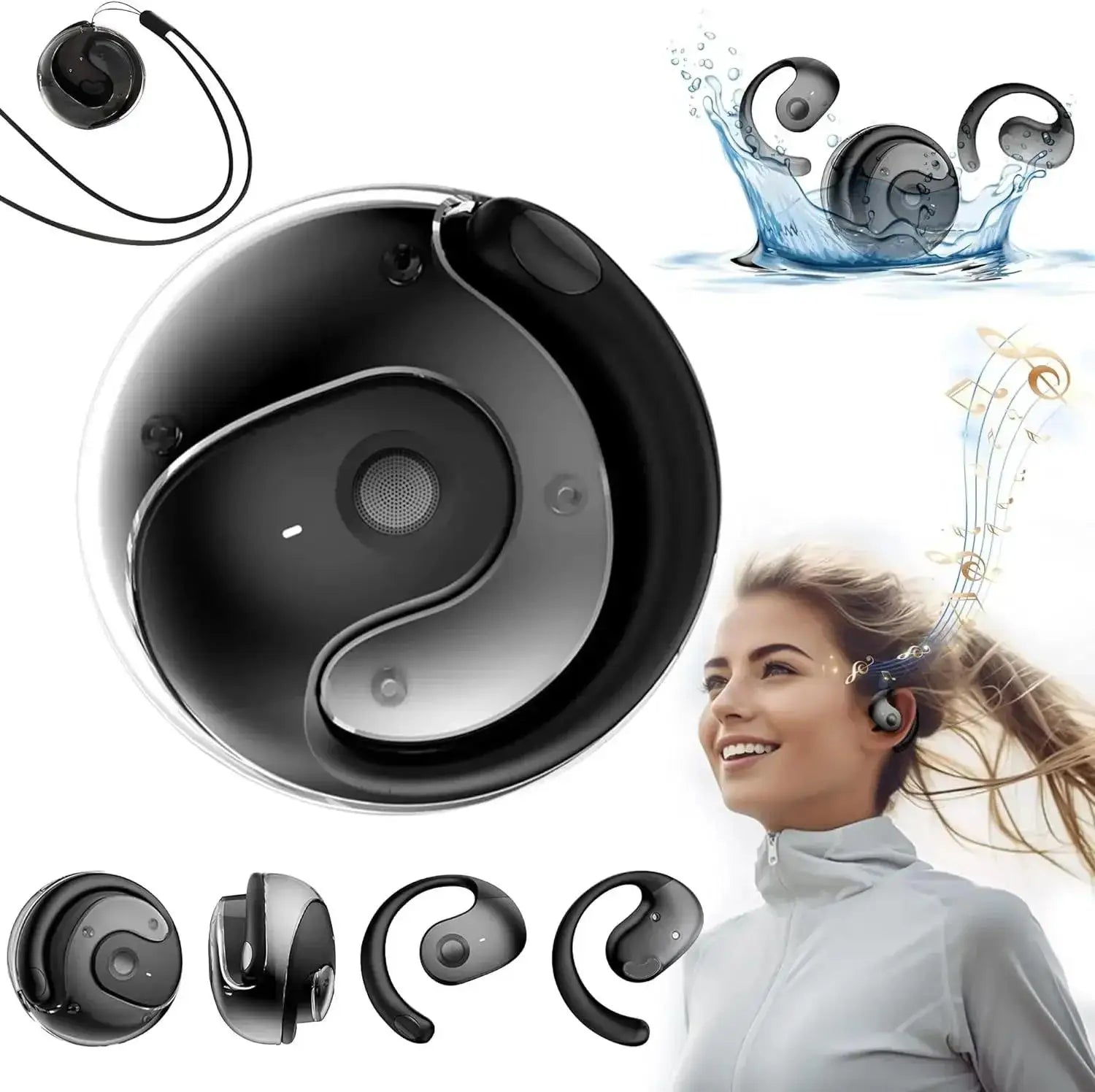 Wireless Bluetooth 5.4 Earbuds Sports Waterproof Noise-canceling Headphones Stereo Sound Sound In-Ear Earphones With Microphone