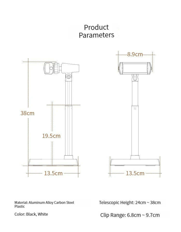 Adjustable Retractable Phone Stand For iPhone Xiaomi Huawei Redmi Live Broadcast Cell Phone Support Desk Stand Phone Accessories