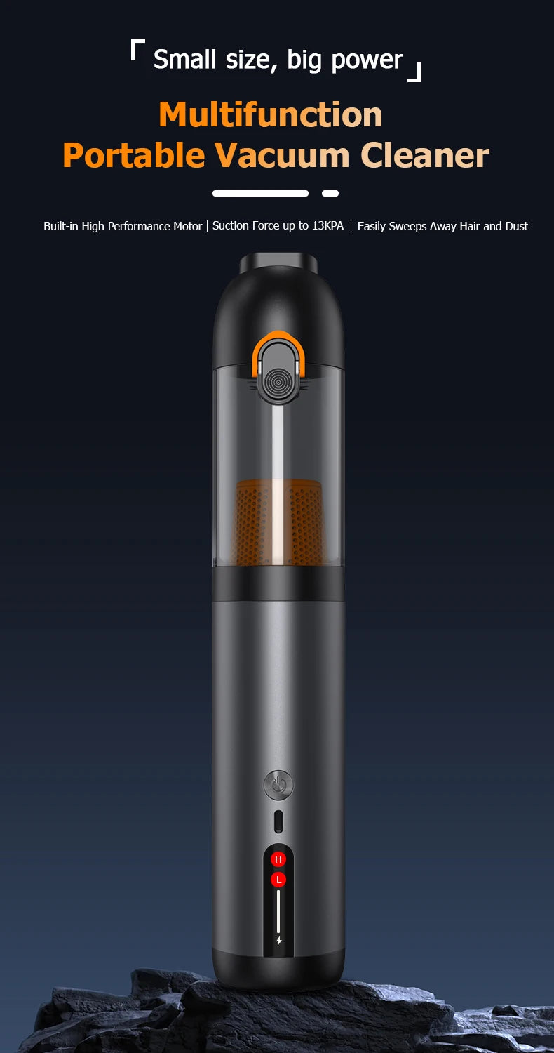 Mini portable multi-functional wireless handheld vacuum cleaner with strong suction and versatile applications