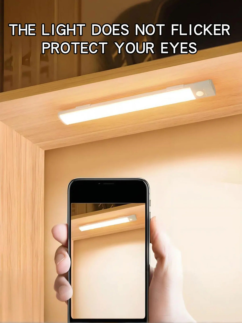 LED Motion Sensor Light Type C Rechargeable Light Wireless LED Night Light Cabinet Wardrobe Lamp Staircase Backlight For Kitchen