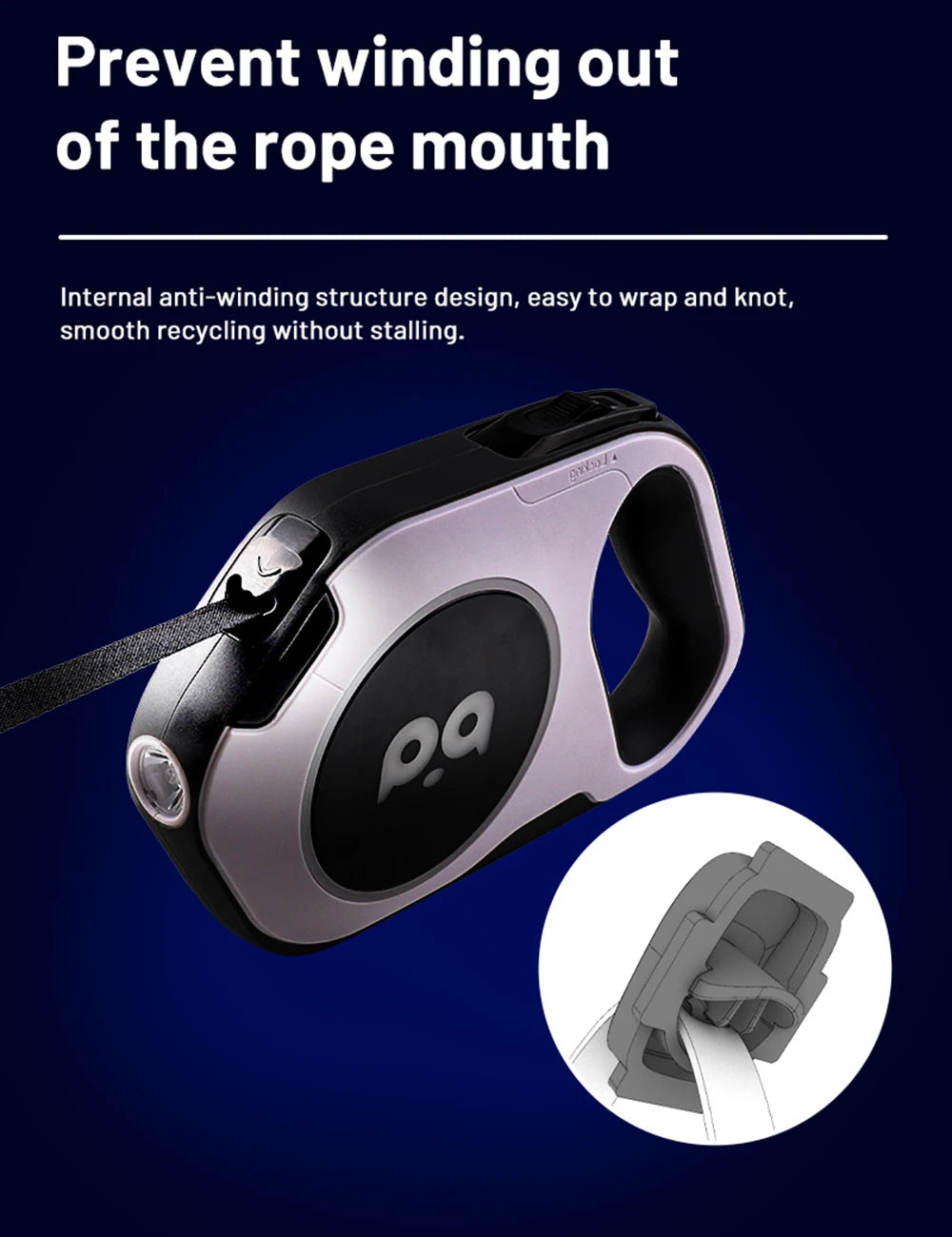 5M Automatic Retractable Big Dog Leash for Medium Large Dogs LED Lighting Durable Pet Walking Nylon Lead Rope mascotas Leashes
