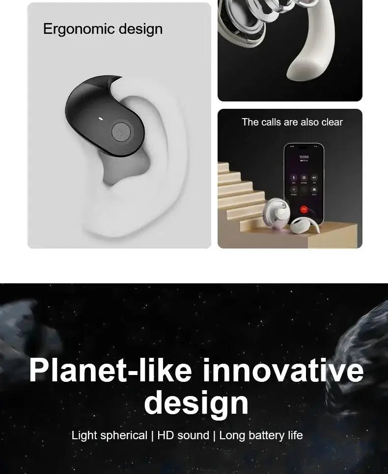 Wireless Bluetooth 5.4 Earbuds Sports Waterproof Noise-canceling Headphones Stereo Sound Sound In-Ear Earphones With Microphone