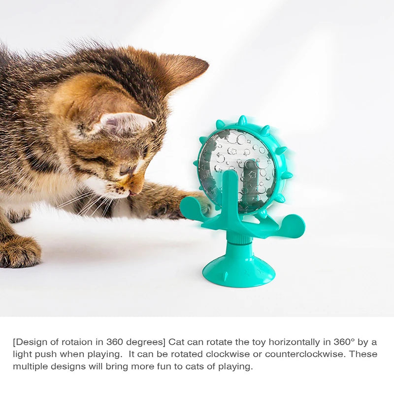 Dog Toys Cat Feeding Interactive Wheel Toys Pet Leaking Food Training Ball Slow Dog Cat Feeder Funny Dog Wheel Interactive Toy
