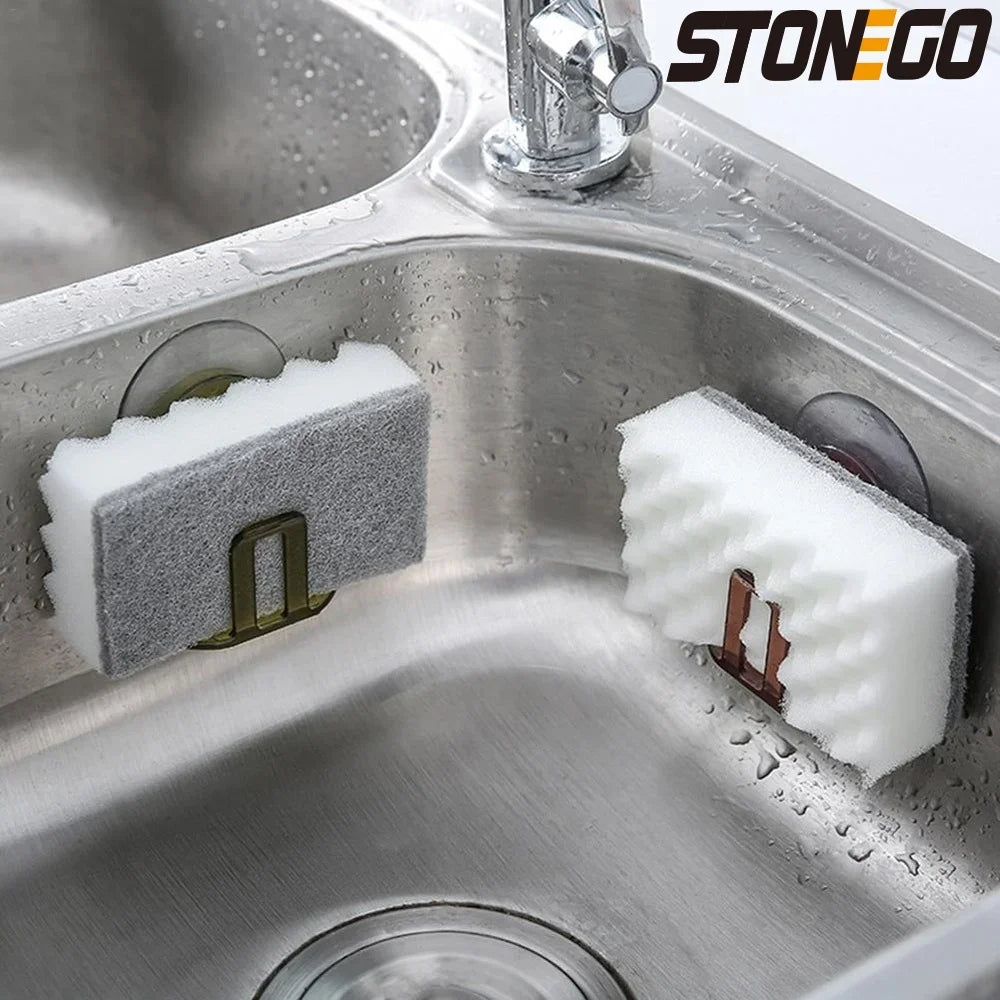 Multifunctional Kitchen Organizer Suction Cup Sink Drain Rack Sponge Storage Holder Bathroom Accessories