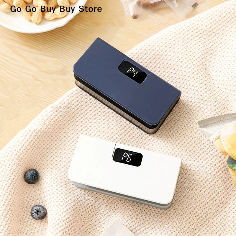 New Portable Mini Heat Bag Sealing Machine Package Sealer Bags For Snacks Plastic Bag Heat Sealer Clip USB Rechargable Sealer