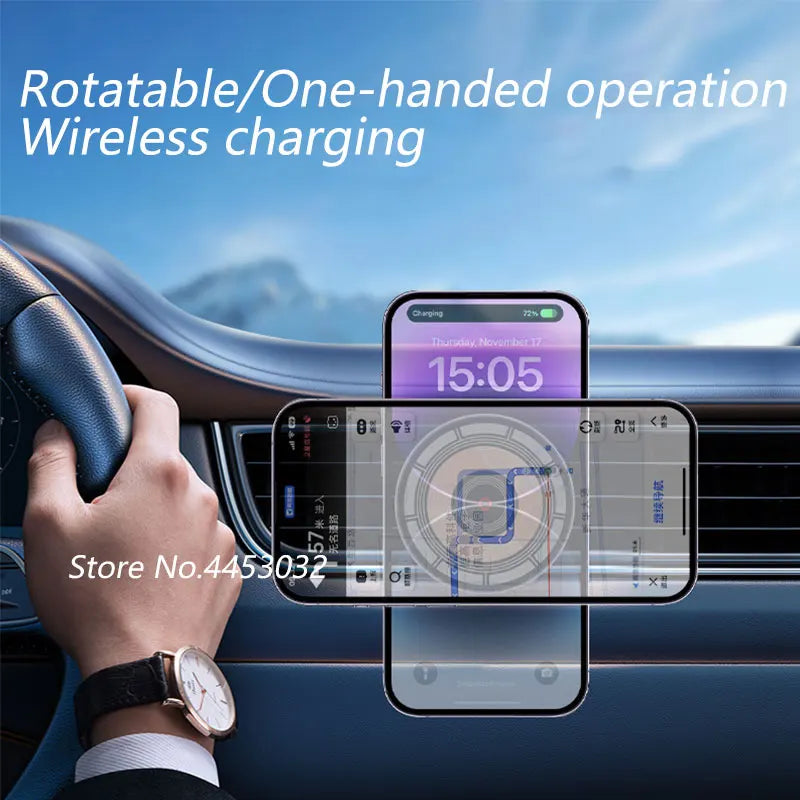 For Audi A4 B8 8K A5 8T8 8F 2009-2016 15W Car Wireless Charger Phone Holder Rotatable Magnetic Bracket Fast Charging Accessories