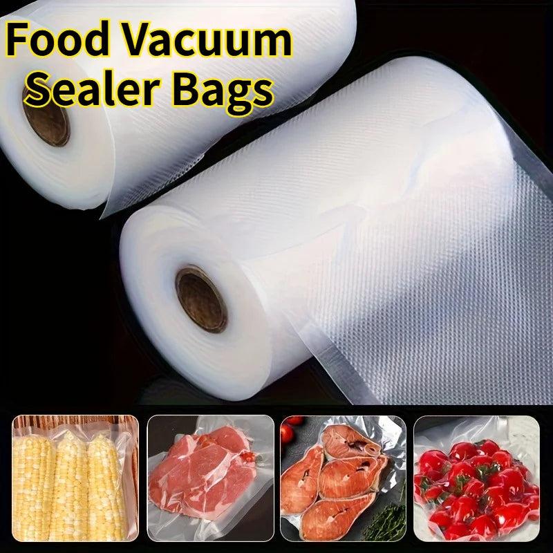 500CM Food Vacuum Sealer Bags Household Vacuum Sealing Machine Storage Roll Bag Travel Refrigerator Food Preservation Pack Bag