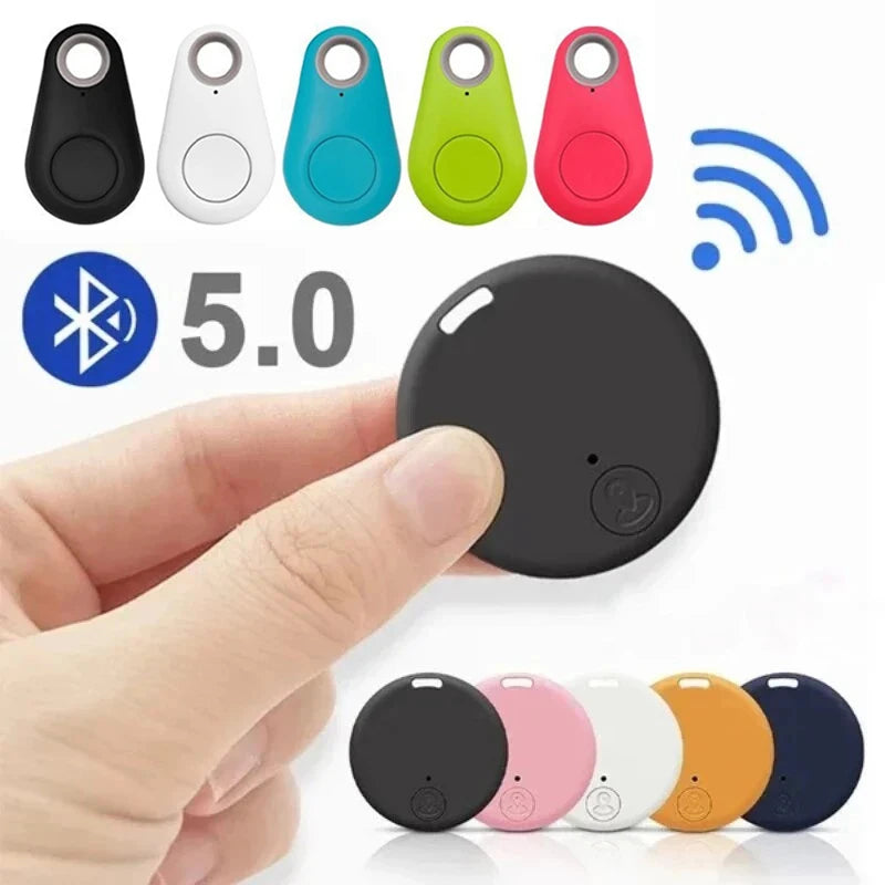 Mini Bluetooth Tracker Smart Anti-Lost with GPS Location Two-Way Alarm APP Control Portable Locator for Keys Wallet Pets Kids