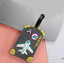 1pc Name ID Card Silicone Travel Luggage Tags Suitcase Travel Accessories Quickly Discover Luggage Tags Name Baggage Information