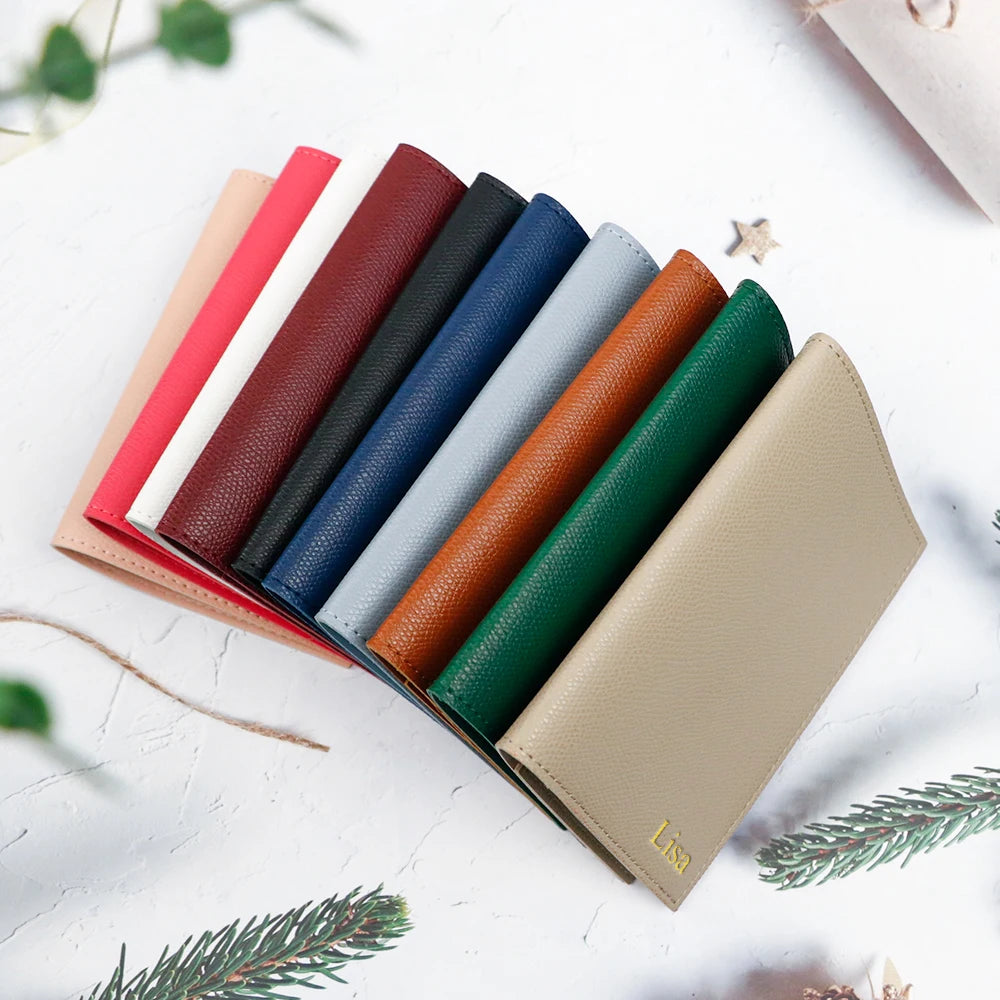 Customized letter passport holder travel document pu leather passport holder, convenient for business travel and commuting