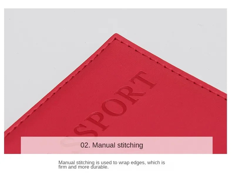 High Quality English PU Leather Passport Covers Document Cover Travel Passport Holder ID Card Passport Holder Travel Acceessory
