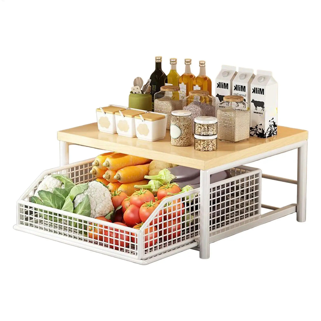 Kitchen Shelf 2-Tier Vertical Organizer Rack Household Organizer Shelves for Pantry Kitchen Bathroom Garage Shower Bar Apartment