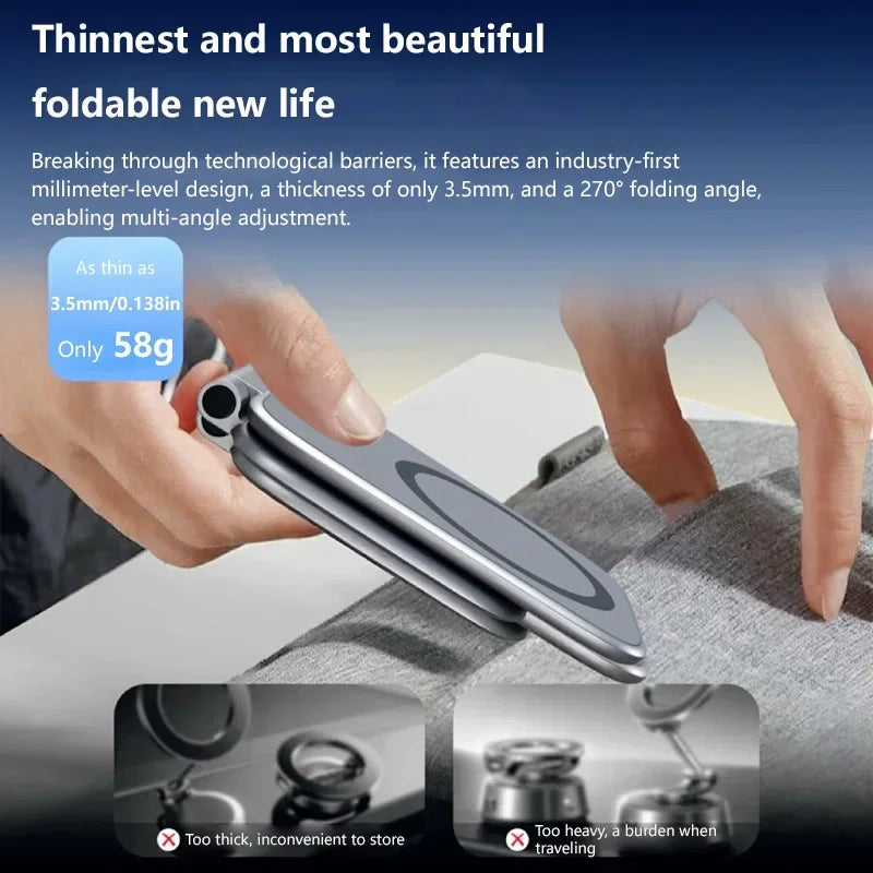 Magnetic Phone Holder for Car Mount with Dual Side Strong Magnets Ultrathin Adjustable Cell Phone Holder Accessories For Phone