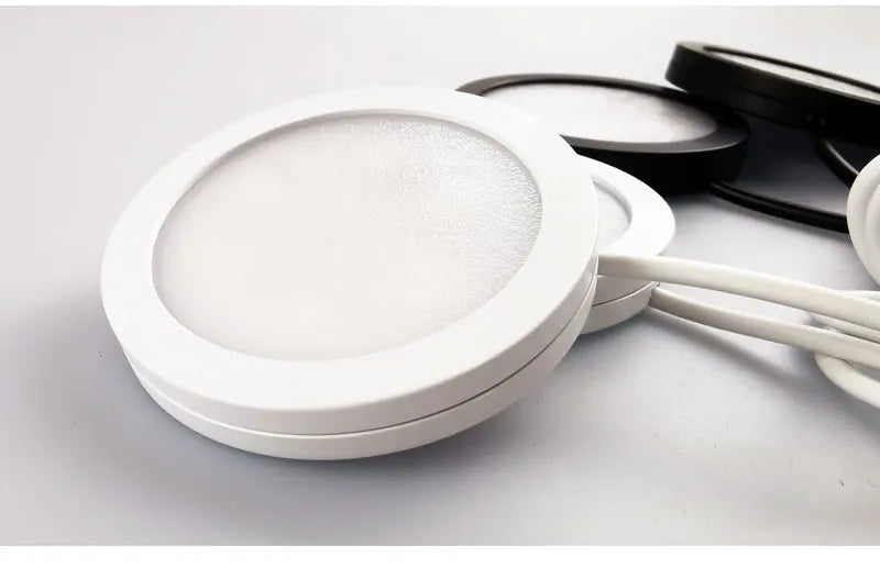 USB Led Spotlight 5W 3W DC5V RGB With Remote Jewelry Cabinet Showcase Counter Lamp Ceiling Mini Spot Light USB plug 2 in One