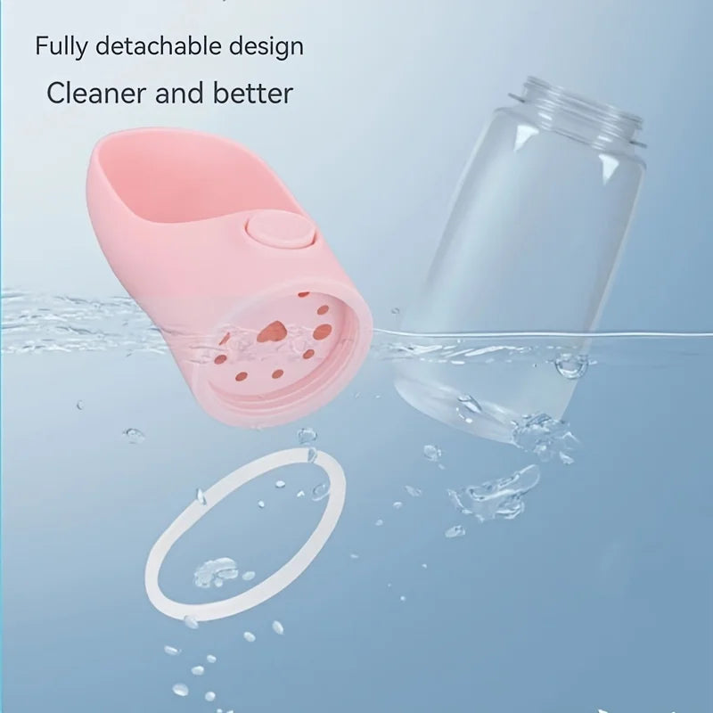 Portable Pet Water Bottle Dispenser 350ml/500ml - Leakproof Outdoors Travel Drink Cup with Dispenser for Dogs, Cats, and Rabbits
