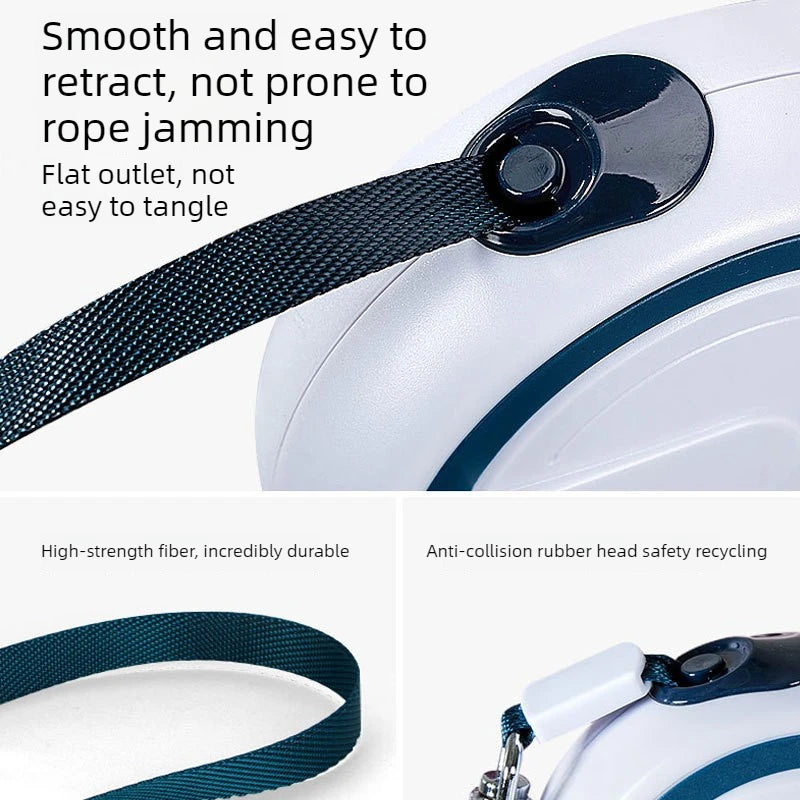 Automatic Retractable Dog Leash Heavy Duty Pet Traction Rope for Small Medium Large Dogs Golden Retriever Walking Lead