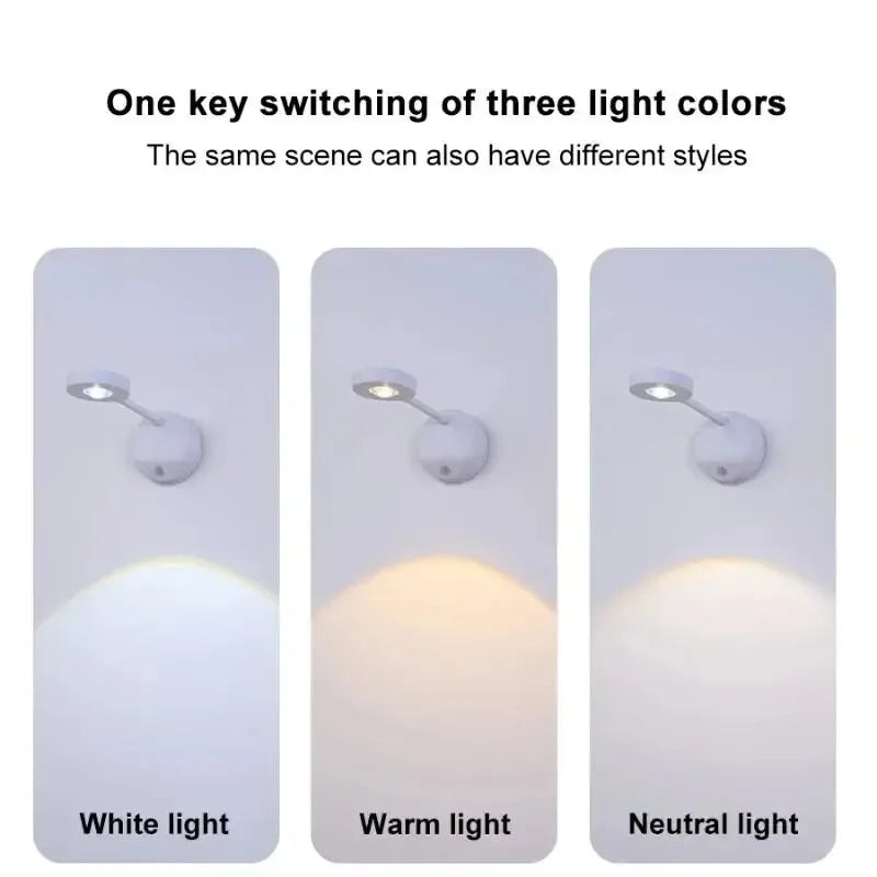 LED Motion Sensor Night Light Wireless USB Rechargeable with Remote Magnetic Wall Mount Indoor Lighting for Bedroom Hallway