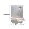 ‌No Spill Bird Feeder Automatic Parrot Food Water Dispenser Seed Container Cage Accessory For Small Medium Parakeets Cockatiels