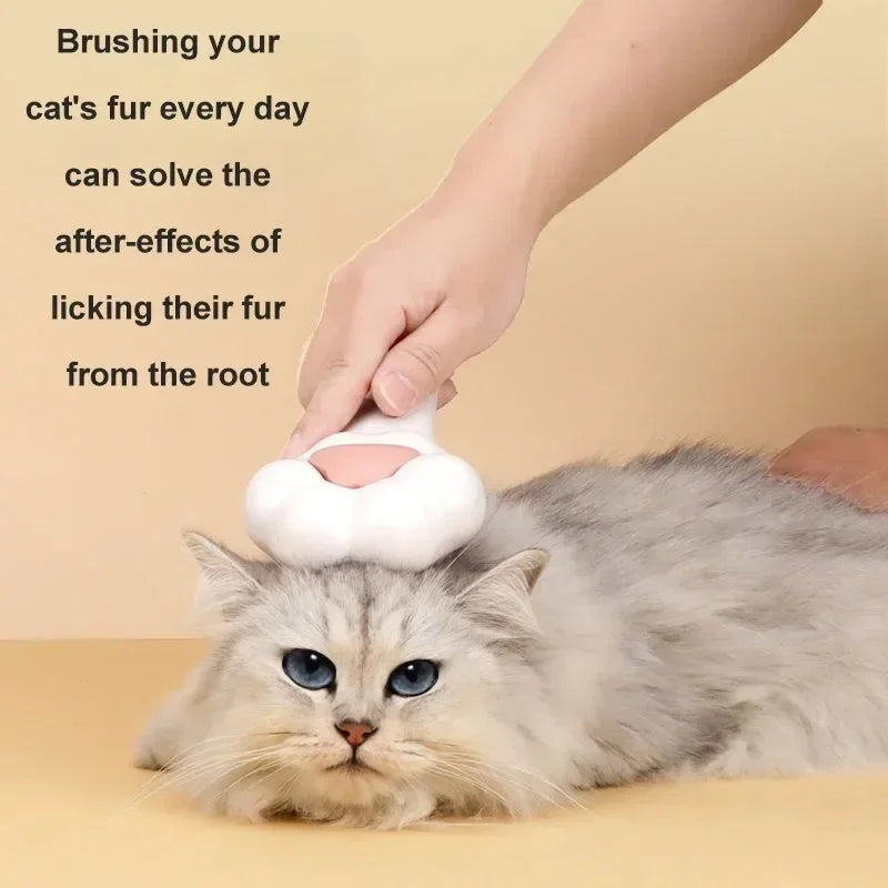Pet Grooming Brush Cat Claw Comb Gentle Pet Massage Brush for Cats Dogs Soft Touch Hair Removal Tool Solves Licking Grooming Des