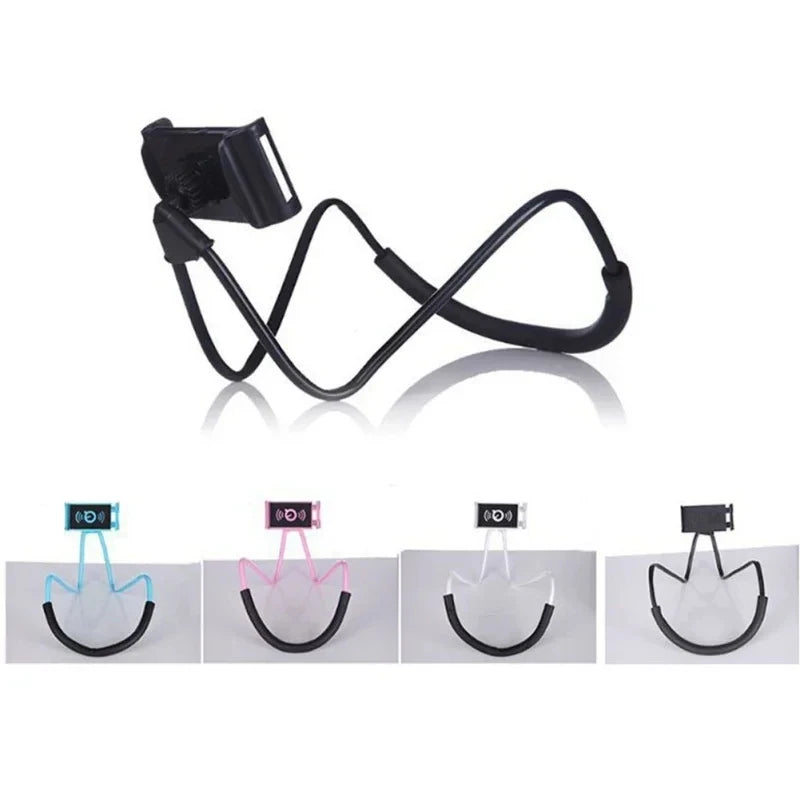 Phone Stand, Desktop Live Streaming Tablet Stand, Lazy Collar Stand, Neck Hanging Stand multifunctional Phone Holder With 360 °
