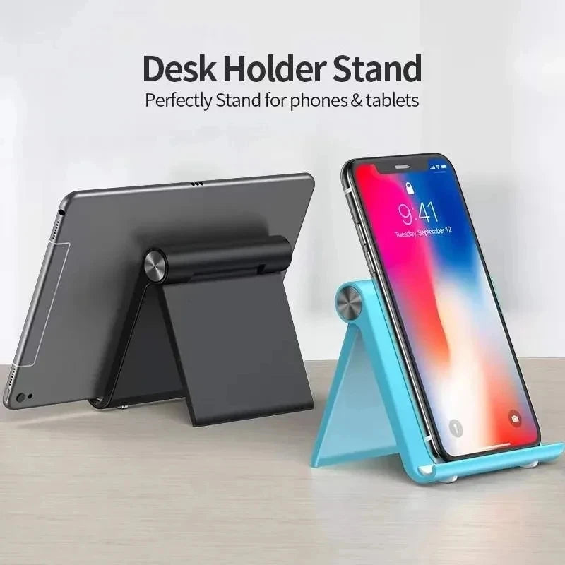 Phone Holder Stand Mobile Smartphone Support Tablet Stand for iPhone 14 13 Desk Cell Phone Holder Stand Portable Mobile Holder