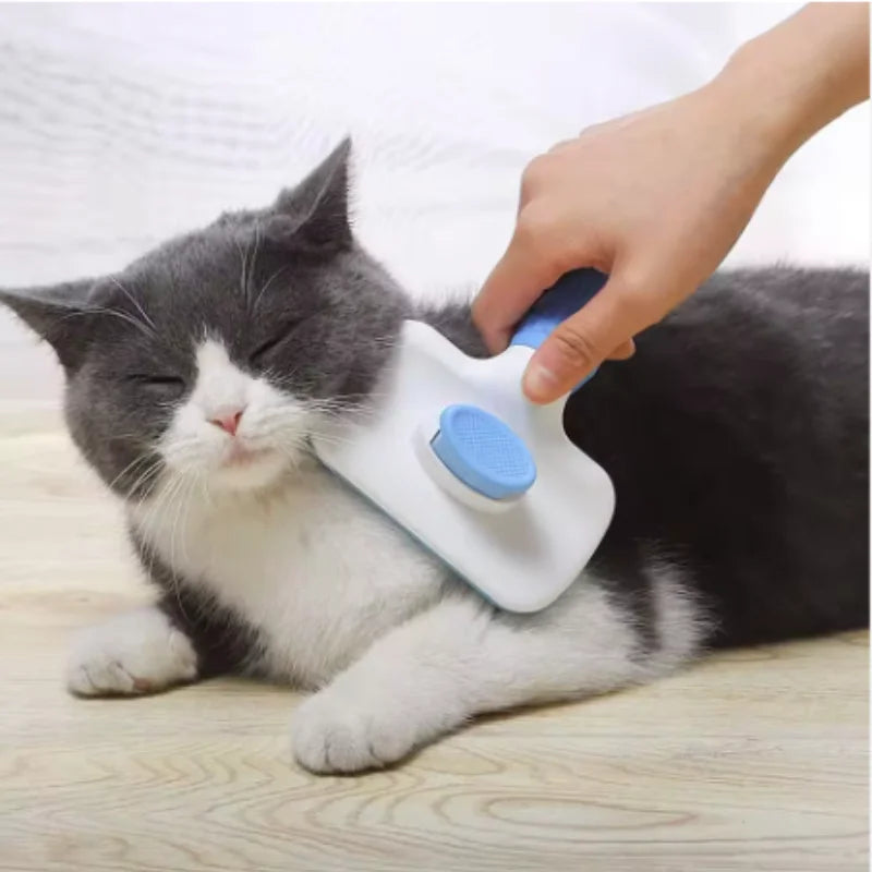 Pet Hair Remover Comb One Click Self Cleaning Brush for Dogs Cats Grooming Tool Effectively Remove Loose Floating Fur Shedding