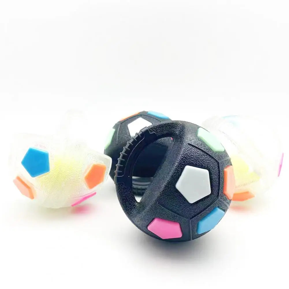 Dog Calming Ball Interactive Football Dog Toy Pets Toss And Fetch Toy with Squeaker Treat Dispensing for Small Medium Large Dogs