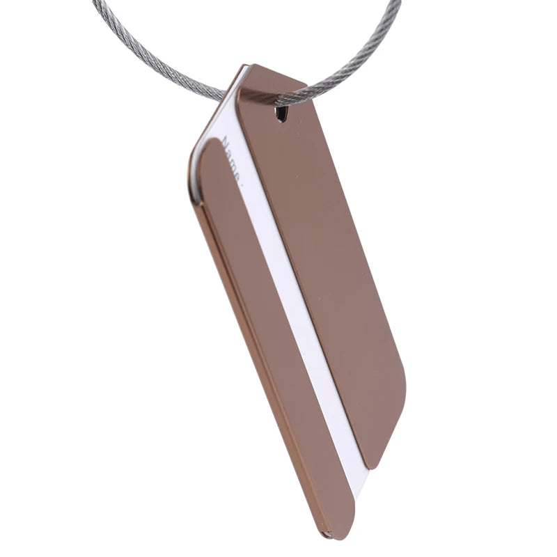 5Pcs Luggage Tags Aluminium Alloy Suitcase Tag Luggage Tag Id Luggage Tags For Suitcases Travel Luggage Baggage Identifier