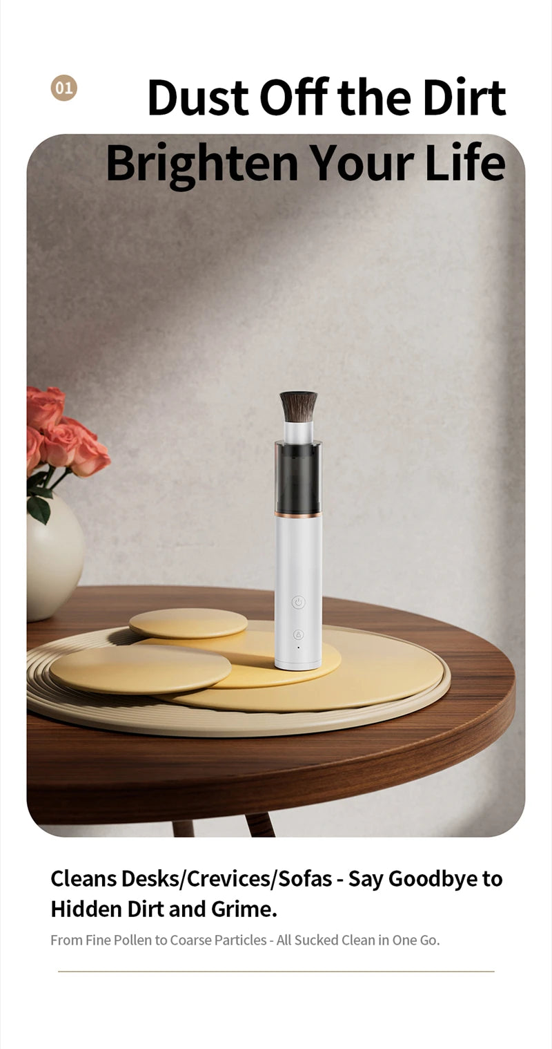 2026 New Small Mini Vacuum Cleaner Portable, Powerful, Durable Handheld, Wireless Desktop Cleaning, Keyboard, Piano Cleaner