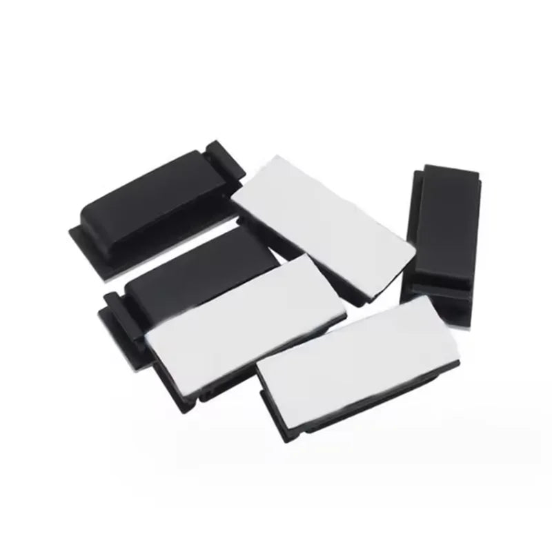 10 PCS Cable Fixing Clip Cable Wire Sorting Buckle Chassis Organizer 19*47 Black and White Organizer