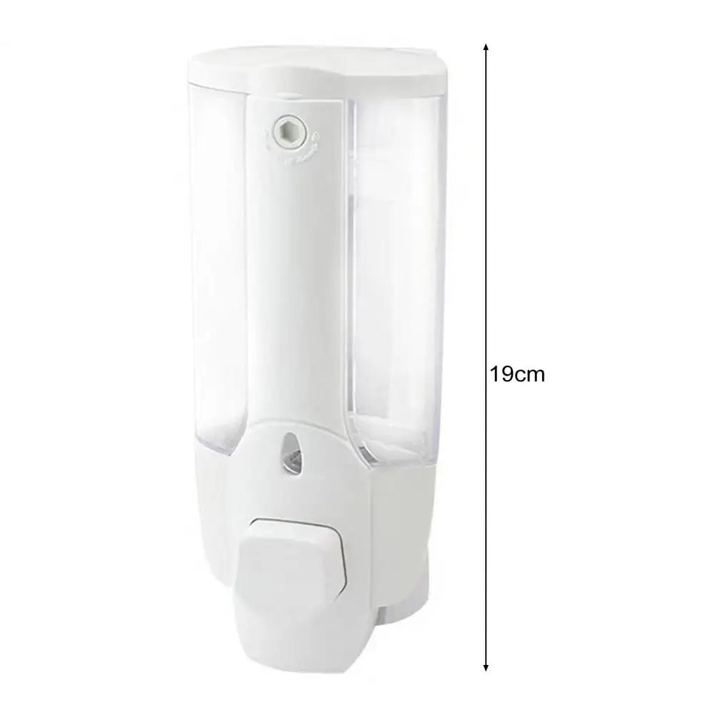 350ml Soap Dispenser 1/2 Chamber Wall-Mounted Manual Shower Dispenser With Large Capacity Shampoo Conditioner Bathroom Accessory