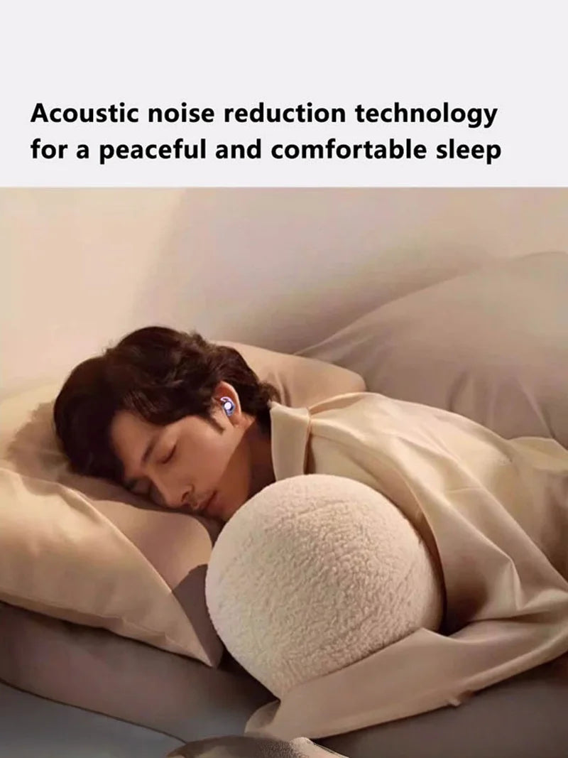 Sleep Bluetooth Earbuds ANC Noise Cancelling with Translation In-Ear Headphones Portable Charging LED Display for Travel Work